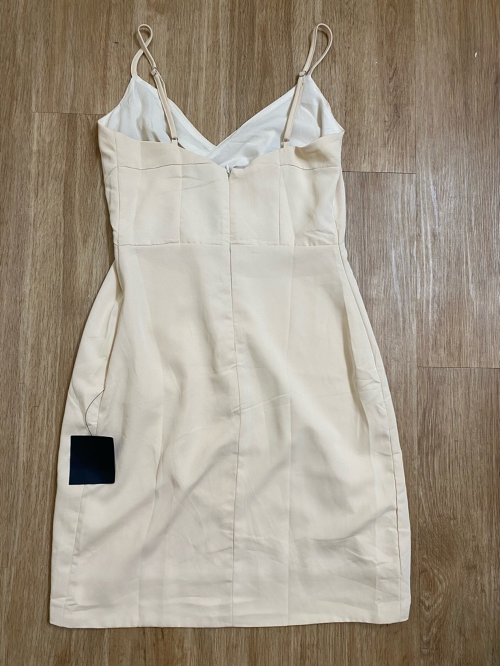 Lulu's Beige Wrap-Front Midi Dress - Picture 3 of 7